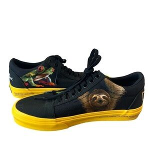 NWOT Vans Old Skool Black National Geographic Photo Aark Animal Sneakers- 8